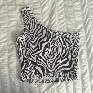 Zebra print top